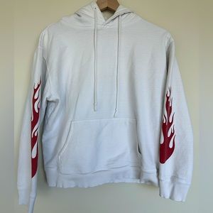 Brandy Melville John Galt Chrissy White Flame Hoodie
